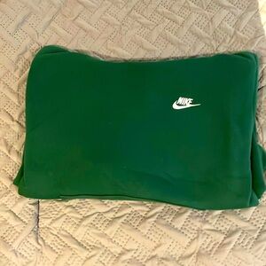 Green Nike fleece hoodie